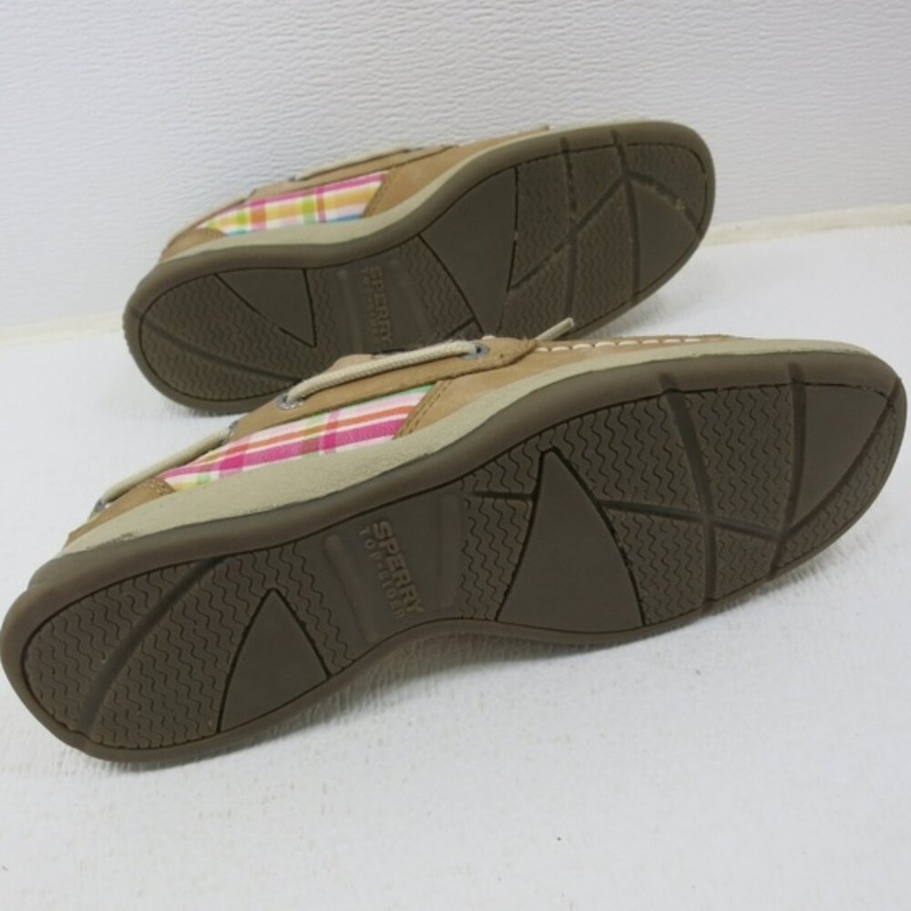 Sperry Top -Sider Intrepid Nubuck Leather and Cloth Uppers Deck Shoes 4.5 - Picture 2 of 6